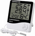 Digital Wetterstation Thermometer mit Außensensor LCD Innen Außen Thermometer DE