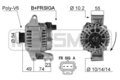 MESSMER Lichtmaschine Generator 104A 14V für Ford KA 1.3i 1.6i 1.3 1.6