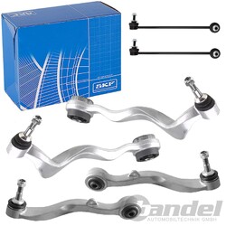 4x SKF QUERLENKER + KOPPELSTANGE VORDERACHSE passend für BMW 5er E60/61