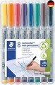 STAEDTLER Folienstift Lumocolor, non-permanent, wasserlöslich, F-Spitze mit 