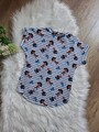 NEU Handmade T-Shirt Gr 116-122 Piraten Oversize Shirt Lässig Jungen Long Blau