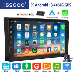DAB+ 4+64G Carplay Autoradio Android 13 GPS WIFI RDS BT Für Audi A3 S3 RS3 8V 8P