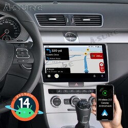 2+64GB IPS Android 14 Autoradio Wireless Carplay GPS Navi für VW Passat B6 B7 CC