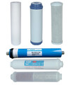 Ersatzfilterset Osmose 1 Jahr + Nachfilter + 100 GPD + 2-Phasen-Mineralfilter