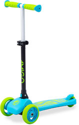 AMIGO Twister faltbarer 3-Rad-Kinderroller mit Fußbremse blau/lime