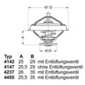 BorgWarner (Wahler) Thermostat Kühlmittel mit Dichtung 80°C für BMW 5er 4237.80D