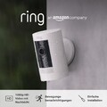 Ring Außenkamera Akku Stick Up Cam Battery WLAN HD Überwachungskamera Weiß