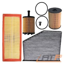 INSPEKTIONS-KIT INSPEKTIONSPAKET FILTERSATZ "B" FÜR AUDI A3 8P 1.9 +2.0 TDI### 4 x FILTER + ÖLABLASSSCHRAUBE / KOMPLETTSATZ ###