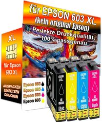 Druckerpatronen 603XL für Epson XP-2100 XP-3100 XP-4100 WF-2810 DWF WF-2830 set!