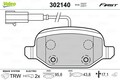 VALEO Bremsbelagsatz, Scheibenbremse 302140 für ALFA ROMEO  passend für FIAT