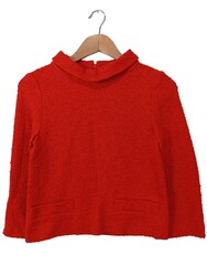 HALLHUBER DONNA Schlupf-Bluse Damen Bluse Gr. DE 34 rot Casual-Look