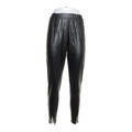 Sheego, Hose, Größe: 42, Schwarz, Elasthan/Polyester, Lederimitat, Damen #NBd