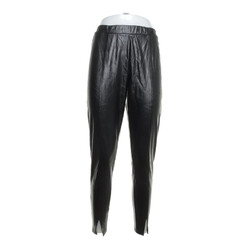 Sheego, Hose, Größe: 42, Schwarz, Elasthan/Polyester, Lederimitat, Damen #NBd