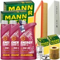 MANN INSPEKTIONSPAKET+3L MANNOL NRG 5W-30 ÖL passend für SKODA FABIA 6Y SEAT VW