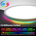 LED Deckenleuchte Dimmbar mit Fernbedienung, 28W RGB Farbwechsel Deckenlampe
