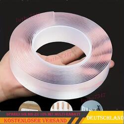Doppelseitiges Klebeband Transparent Nano Band Tape beidseitig extra stark Klebe
