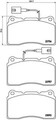 BREMBO Bremsbelagsatz, Scheibenbremse P 23 134 für ALFA ROMEO
