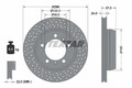 2x Bremsscheibe innenbelüftet 92176705 TEXTAR für PORSCHE 911 Cabriolet 911