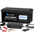 12V 200Ah LiFePO4 Lithium Batterie Akku mit 200A BMS für RV Wohnmobil Boot Solar