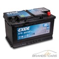 EXIDE AUTOBATTERIE 12V 80Ah STARTERBATTERIE 800A EL800 EFB START STOPP