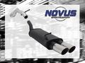 NOVUS Sportauspuff Gruppe N ESD 2x 76 mm MS-Design für Audi A3 / für VW Golf 4 /