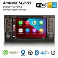 64GB DAB+ Android 14 Autoradio Für VW TOUAREG T5 Multivan BT CarPlay Navi 8-Kern