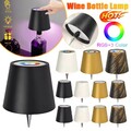 LED RGB Flaschenaufsatz Tisch-Lampe Flaschen-Leuchte Deko-Licht Dimmbar Akku DHL