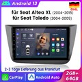 Autoradio Für Seat Altea XL 2004-2015 Toledo 9"Android 13 GPS WIFI CarPlay 2+64G