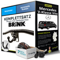 Für MERCEDES V-Klasse Vito W639 Anhängerkupplung abnehmbar +eSatz 13pol 10- PKW