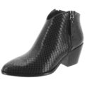 Elegante Damen Stiefeletten in Reptilien-Optik aus veganem Leder Gr. 40