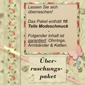 Modeschmuck Konvolut Überraschungspaket 10 Teile! Ketten Armbänder Ohrringe