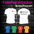 Online gestalten I Textildruck I T-Shirt Druck I selbst Wunschtext Instagram