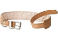 Woodland® Hundehalsband aus Leder für Hunde mit 55-70 cm Halsumfang in Hellbraun