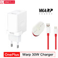 Original OnePlus 30W Warp Dash Schnellladegerät Netzteil Ladekabel Für 7 Pro 6T
