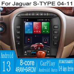 12.1" Android Navigation Car Gps Stereo Radio Wifi Carplay For Jaguar S-type