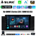 DAB+ Android 14 Carplay IPS Autoradio Kam AM/FM RDS GPS für BMW 5er E39 X5 E53