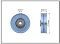 CAFFARO 407-14 Deflection/Guide Pulley, V-ribbed belt for BMW,LAND ROVER,MG,OPEL