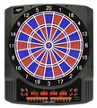 CARROMCO ELEKTRONIK DARTBOARD CLASSIC MASTER II 2-Loch rot-blau Netzteil Pfeile