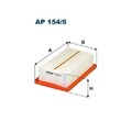 1x Luftfilter FILTRON AP 154/5 passend für MITSUBISHI NISSAN RENAULT