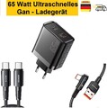 GaN Schnellladegerät, 65W, USB Typ-C Ladegerät, PD 3.0 Schnellladung