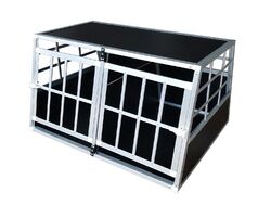 Hundetransportbox L fürs Auto, Reisebox, Hundebox, Käfig, Transportbox***ca. 69,0 cm lang x 89,0 cm breit x 50,0 cm hoch***