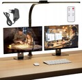 LED Schreibtischlampe Tischlampe Dimmbar Doppelkopf Leselampe mit Fernbedienung