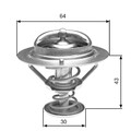Gates TH27078G1 Thermostat, Kühlmittel für HONDA TOYOTA Kühlung