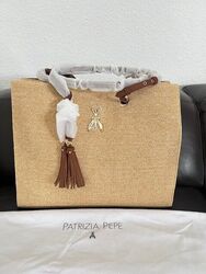 NEU! Patrizia Pepe Tasche, Handtasche, Shopper, Beige/Braun, NP: 299€