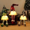 💎 3Stück 💎Weihnachten Deko Wichtel Schwedischen Weihnachtsmann Santa mit LED