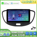 2+32GB Android 14 Autoradio Apple CarPlay GPS Navi für Hyundai i10 1PA 2007-2012
