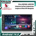 Android 14 8+128GB 8-Kern Doppel 2Din GPS CarPlay Autoradio Navi DAB+ für Nissan