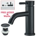 Waschtischarmatur Schwarz Badarmatur Wasserhahn Bad Waschbecken Mischbatterie