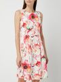 Montego Kleid mit floralem Muster in ecru Größe 34