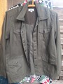 Kastige Jacke Shakett von Cecil Gr. 38 40 Khaki Baumwollmix  Top